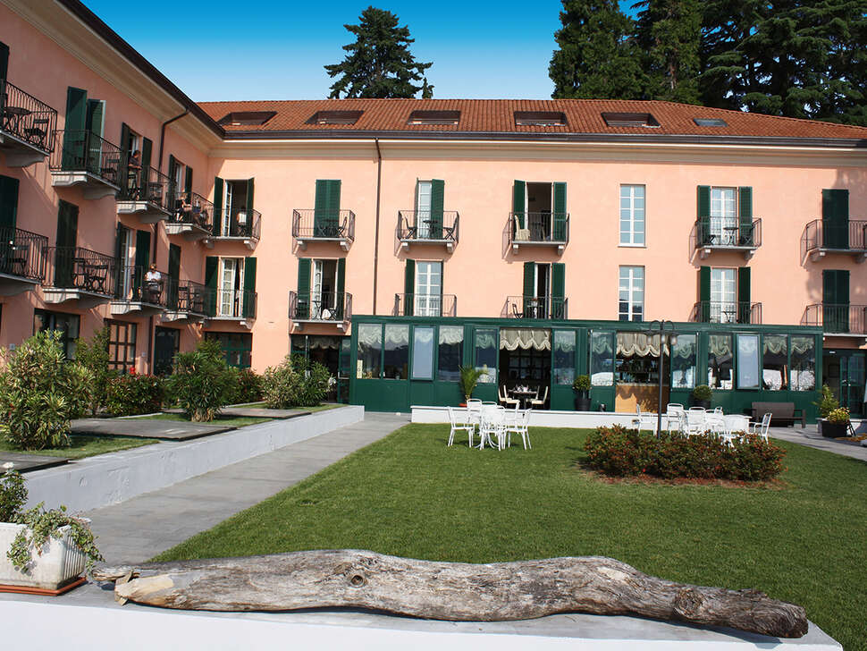 Een foto van het terras bij Appartementen Antico Verbano