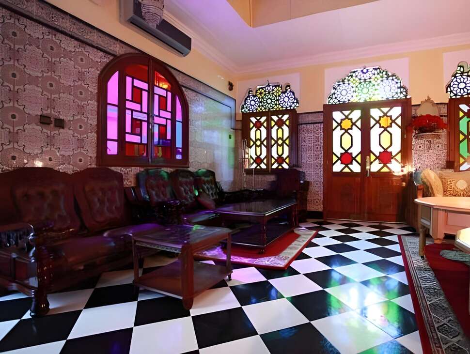 Een foto van het interieur van Riad Fatouma