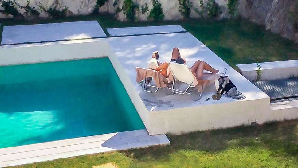 Een foto van het zwembad bij Semeli Boutique Hotel
