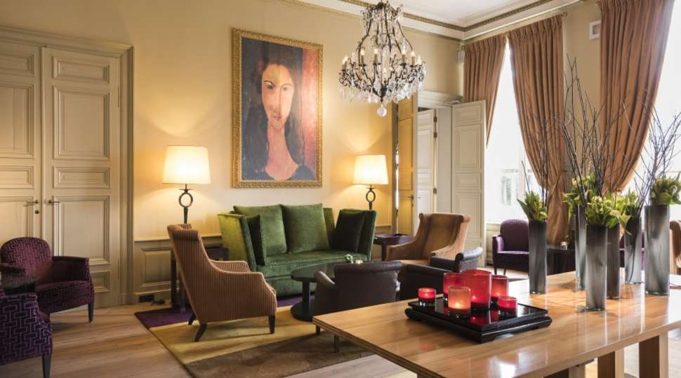 Een foto van het interieur van Dukes' Palace