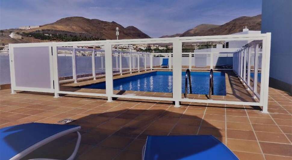 Een foto van het terras bij Appartementen Tao Morro Jable