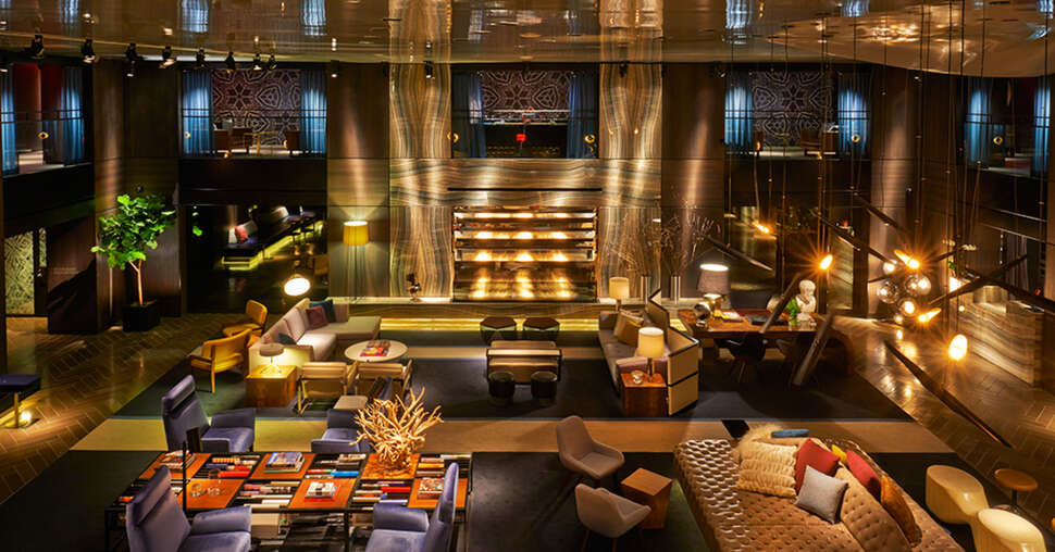 Een foto van het interieur van Paramount Hotel New York