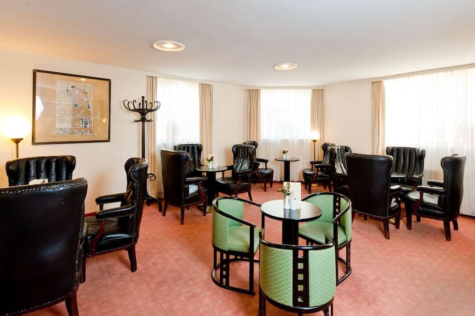 Een foto van het interieur van Hotel Johann Strauss