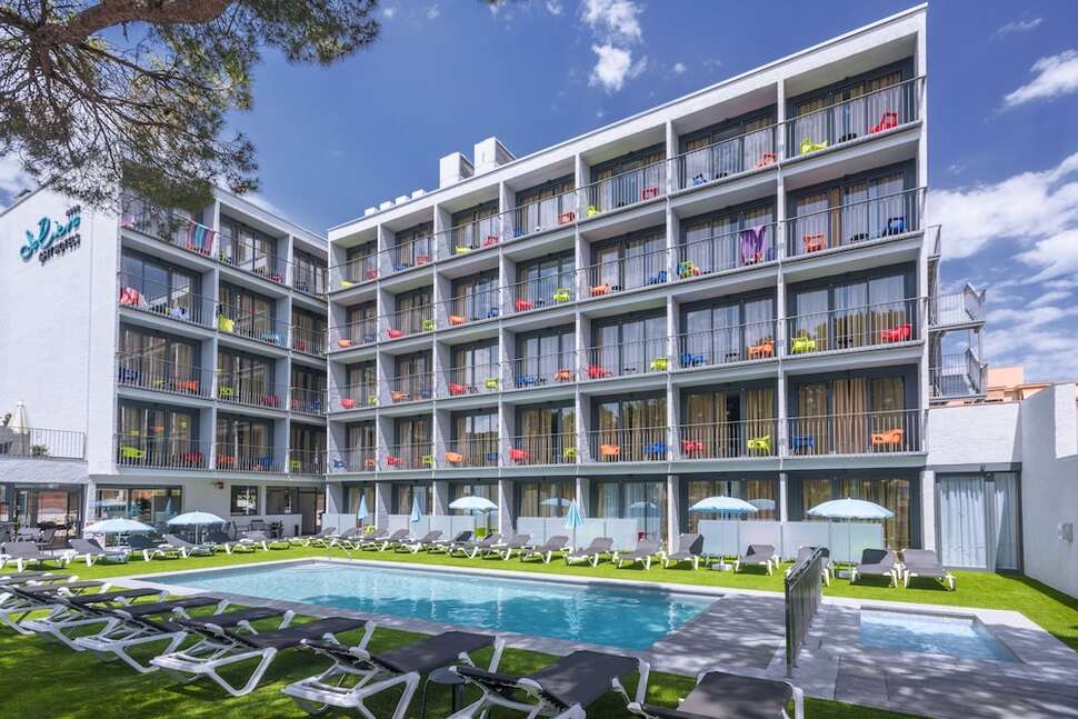 Een foto van een overzicht van Hotel GHT Sa Riera