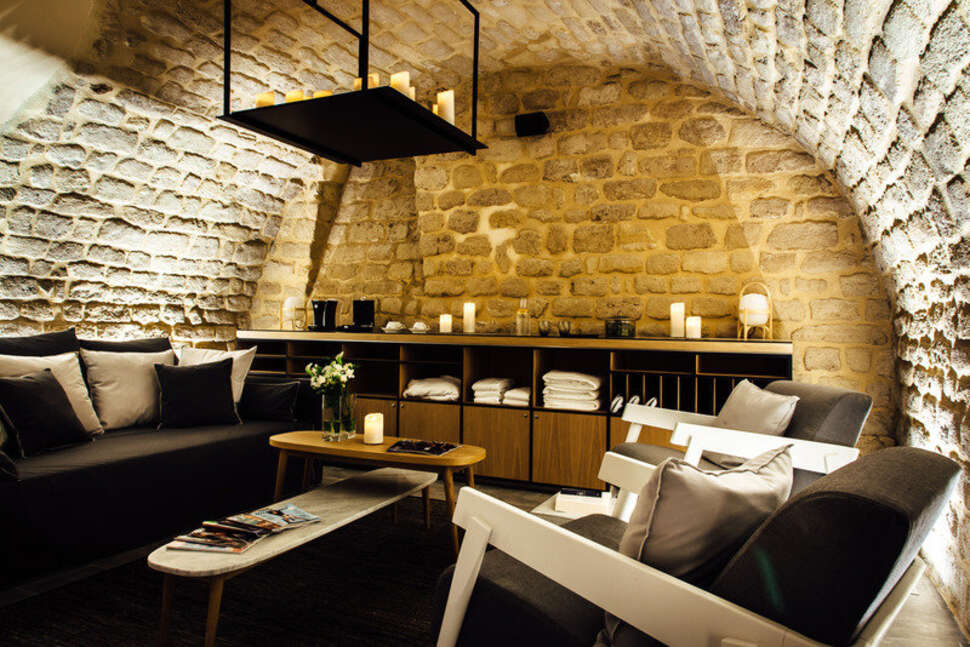 Een foto van het interieur van Hotel Square Louvois