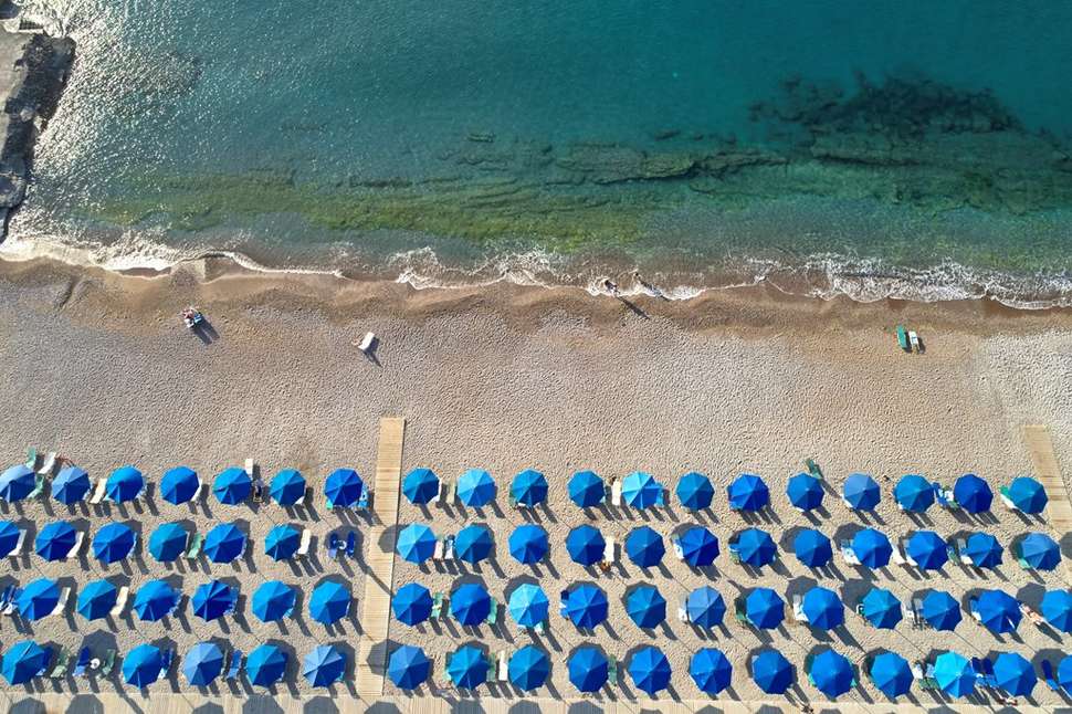 Ein Foto vom Strand beim Esperides Beach Family Resort