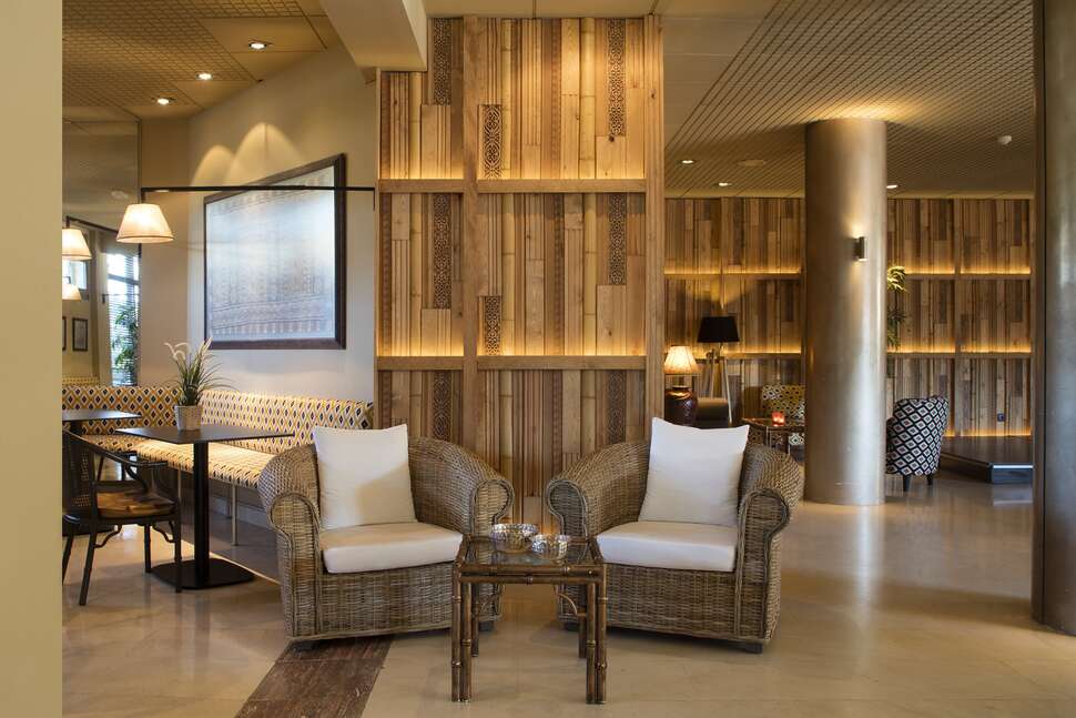 Een foto van het interieur van Hotel Luna Club