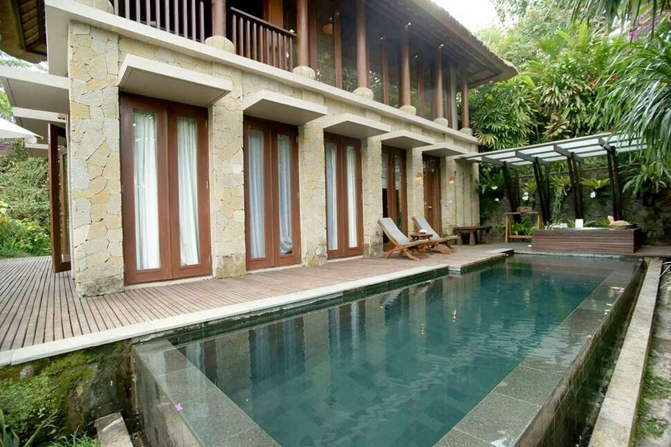 Een foto van het zwembad bij Maya Ubud Resort & Spa