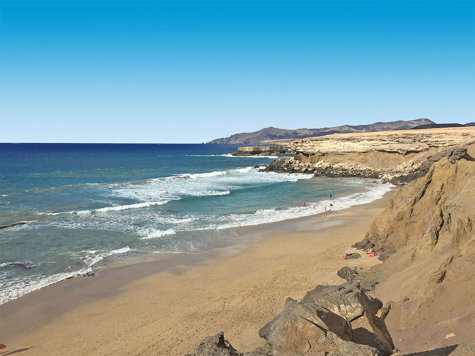 Een foto van het strand bij Bakour Fuerteventura La Pared