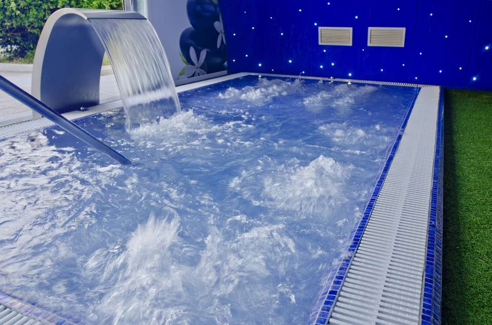 Ein Foto vom Pool im Hotel GHT Oasis Park & Spa