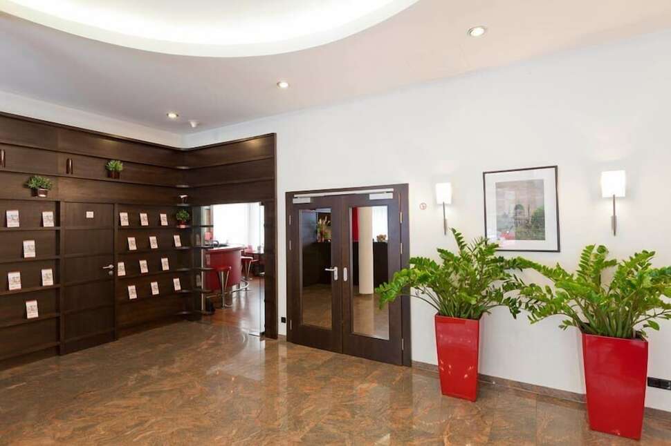 Een foto van het interieur van Hotel Boltzmann