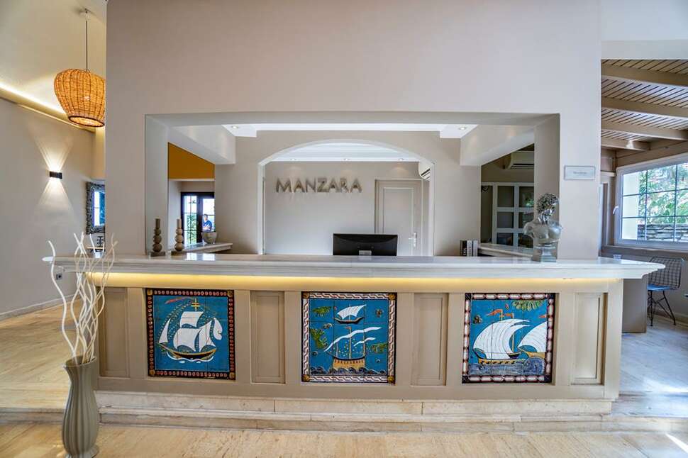Een foto van het interieur van Manzara Boutique Hotel