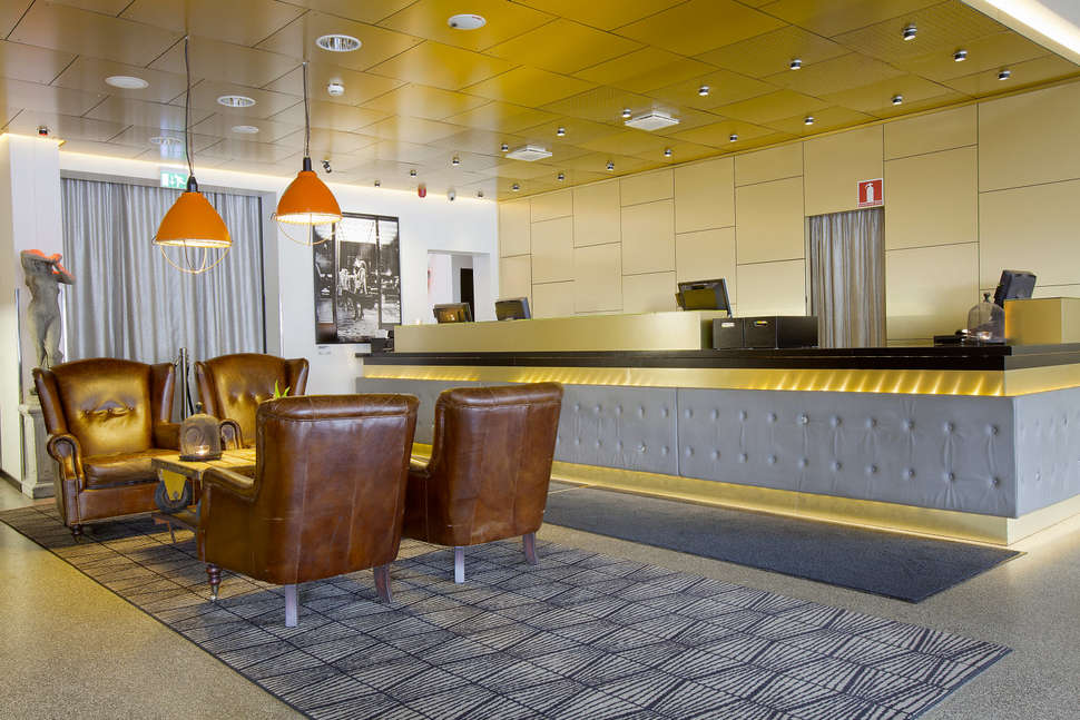 Een foto van het interieur van Scandic Malmen