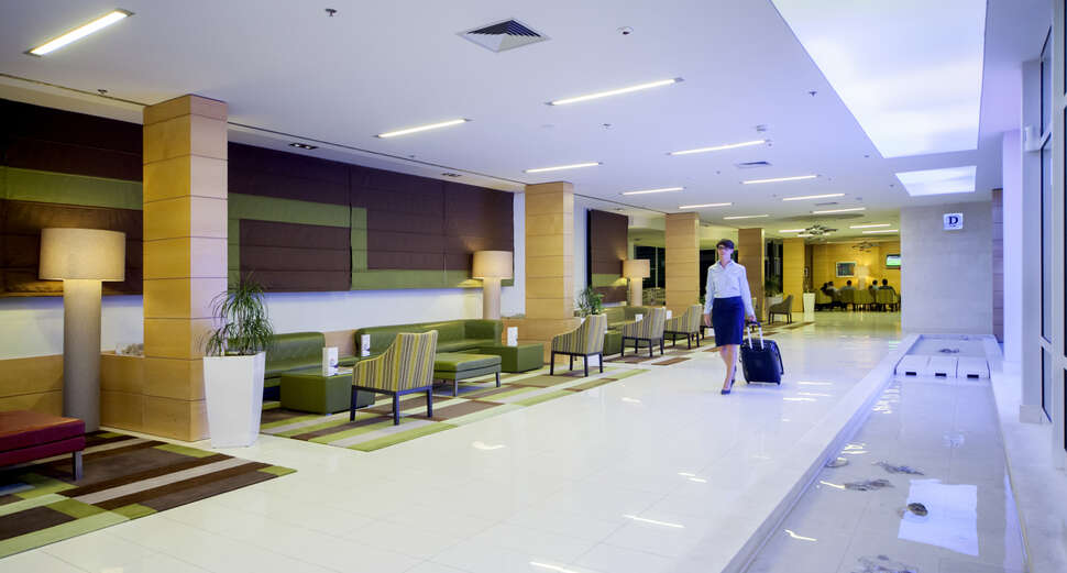 Een foto van het interieur van Bluesun Hotel Elaphusa