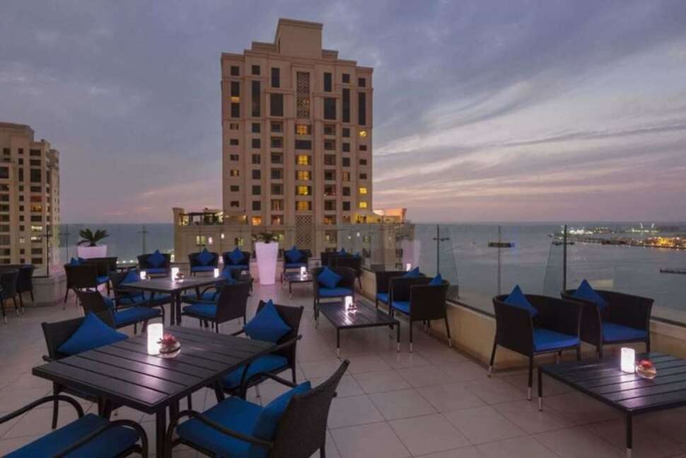 Ein Foto von der Terrasse im Sheraton The Walk Dubai