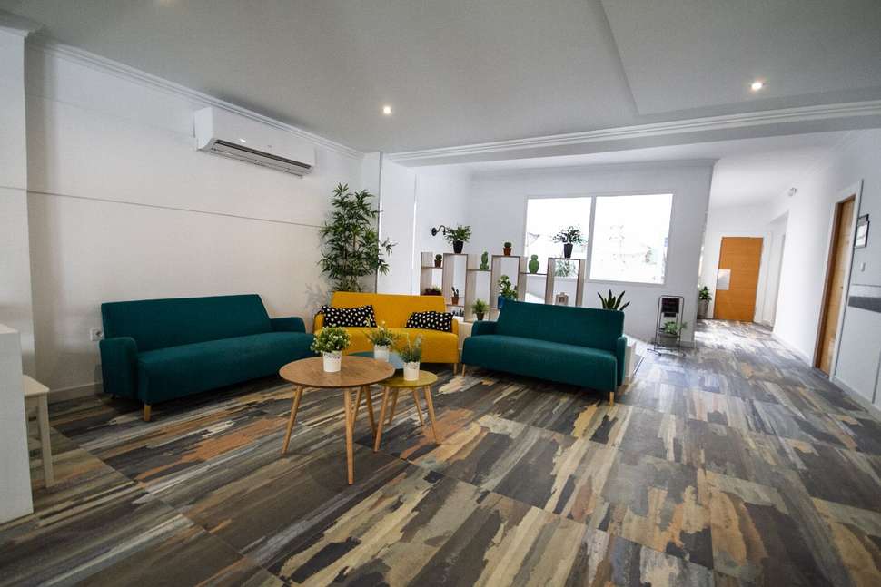 Een foto van het interieur van Teide Hotel