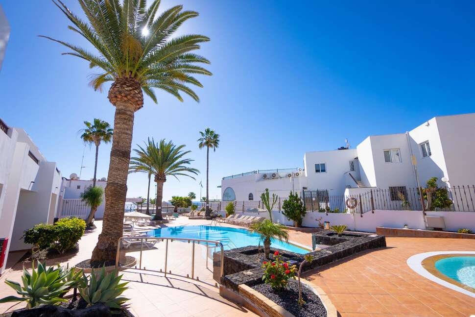 Ein Foto vom Pool im Apartments Flamingo