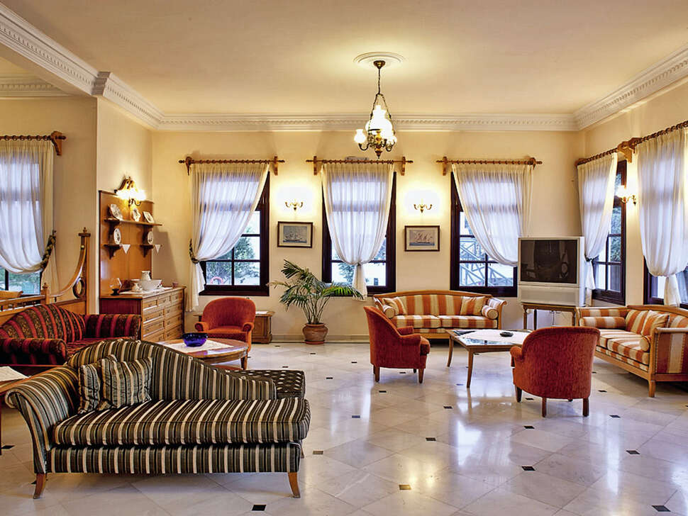Een foto van het interieur van Veggera Hotel