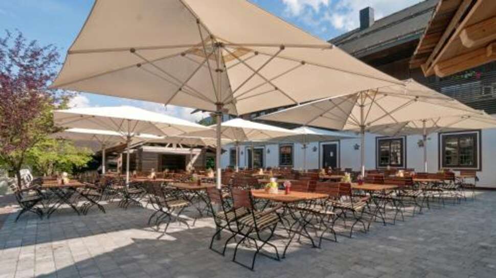 Een foto van het terras bij Vakantiepark Naturelhotel Schönleitn