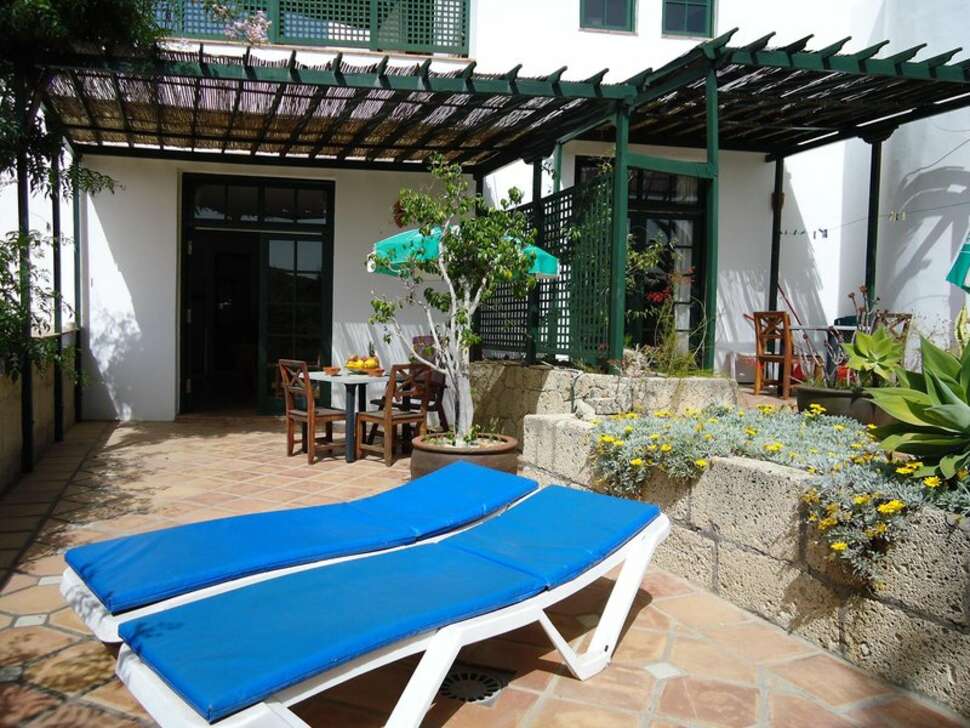 Een foto van het terras bij Casa San Miguel