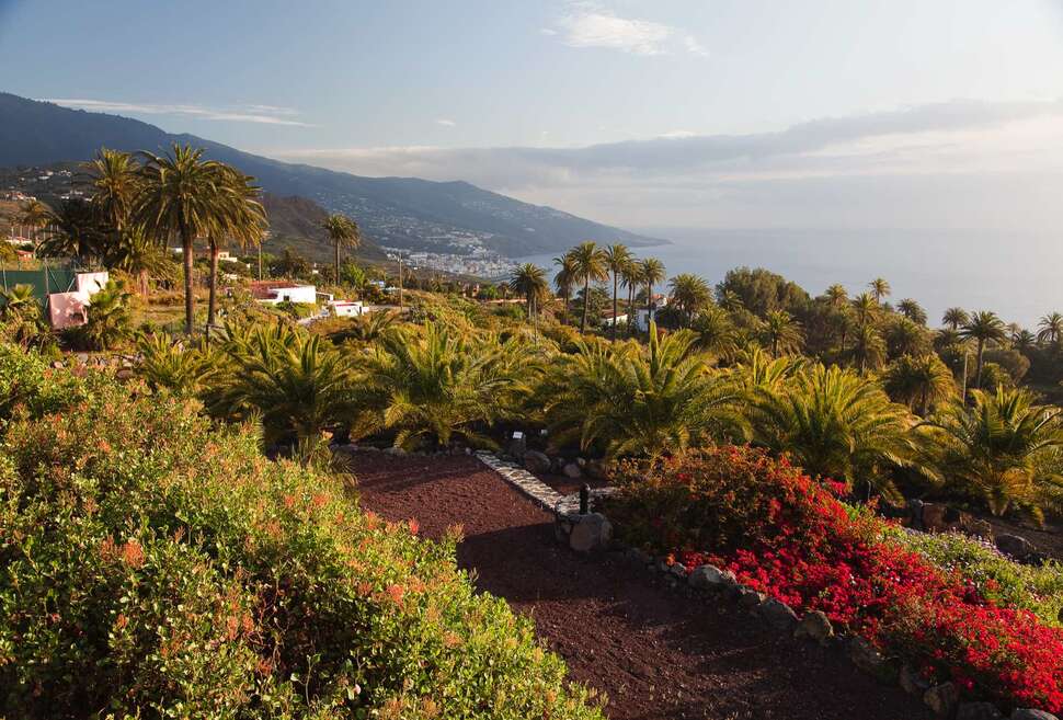 Ein Foto von der Terrasse im Parador de La Palma